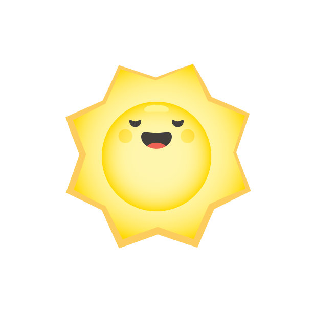 阳光可爱的表情符号图片下载