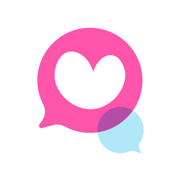 语音泡泡上的心形图片下载