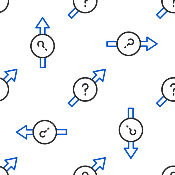 线箭头图标隔离无缝模式上的白色图片下载