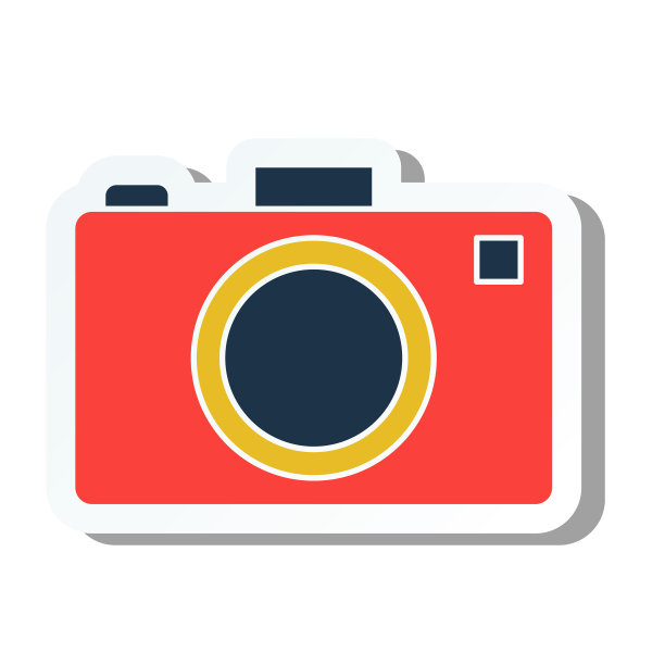 可爱的夏季图标在一个透明的基础上-相机库存插图图片下载