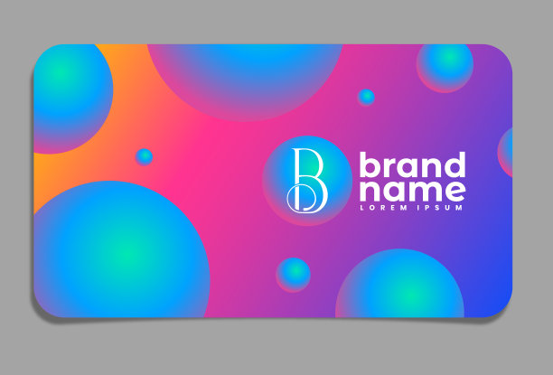 名片上的字母B标志图片下载