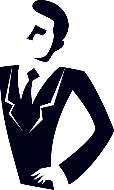 年轻有吸引力的商人标志或图标图片下载