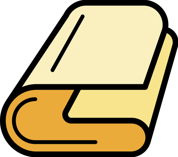 修剪毛巾图标颜色轮廓图片下载