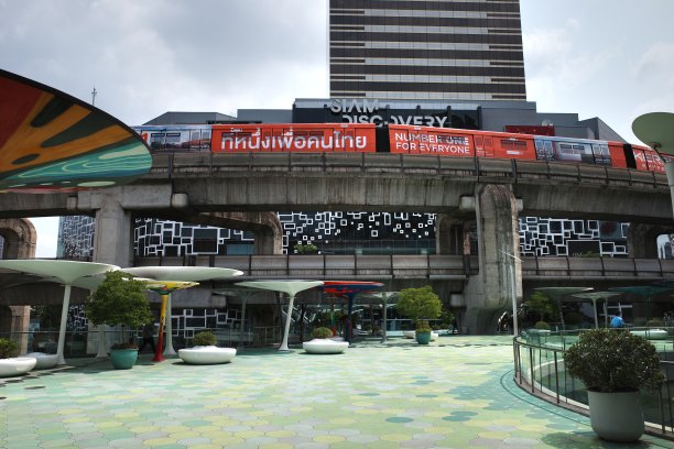 暹罗中心是暹罗BTS车站附近的购物中心图片下载
