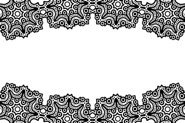 黑色部落艺术与白色的复制空间图片下载