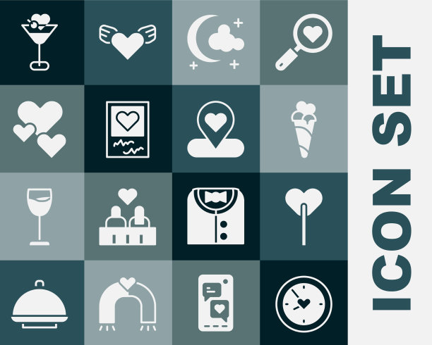 用心形棒棒糖冰淇淋设置时钟图片下载