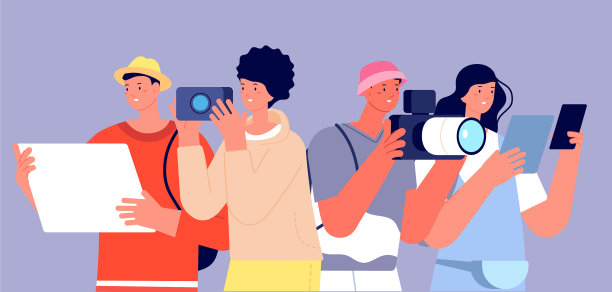 旅游特色旅游团体度假人图片下载