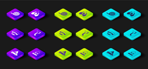 设置燃烧汽车闪光警报器烟雾报警系统图片下载