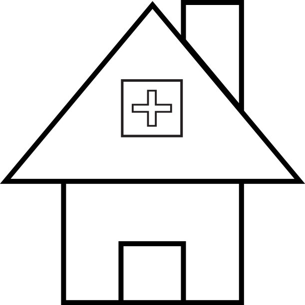 诊所医疗交叉简单线图标图片下载