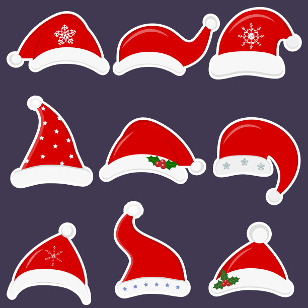 新年快乐，圣诞快乐一套九图片下载