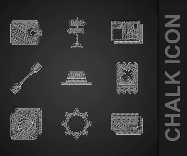 集男子帽子与缎带太阳信用卡航空公司图片下载