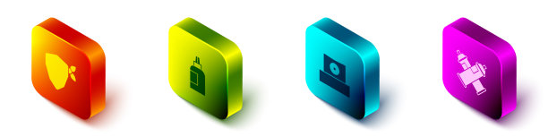 设置等距涂鸦漆水粉漆罐染料图片下载