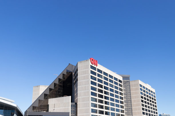 美国亚特兰大CNN大楼的俯视图图片下载