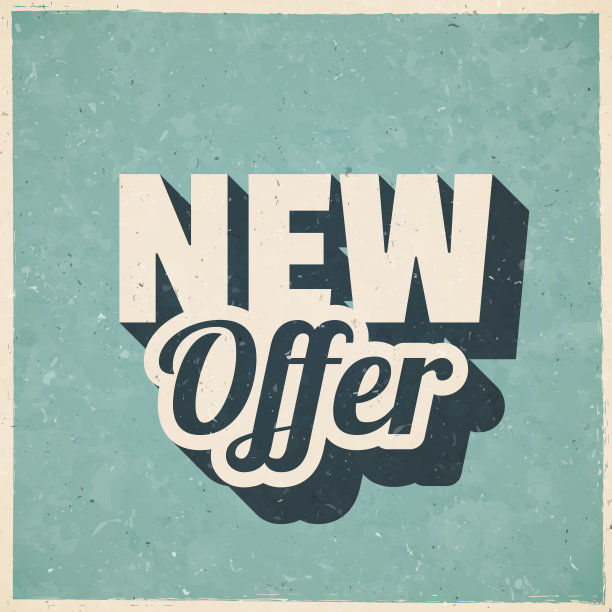 新的报价。图标在复古风格-旧纹理纸图片下载