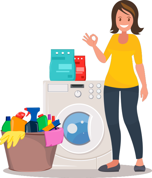 洗衣粉广告的女人图片下载
