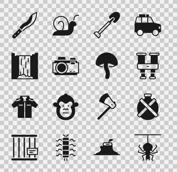 设置蜘蛛水壶水瓶双筒望远镜图片下载