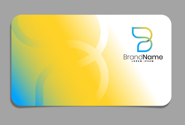 名片上的字母B标志图片下载