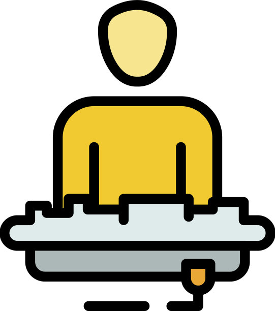 DJ在控制台的图标颜色轮廓图片下载