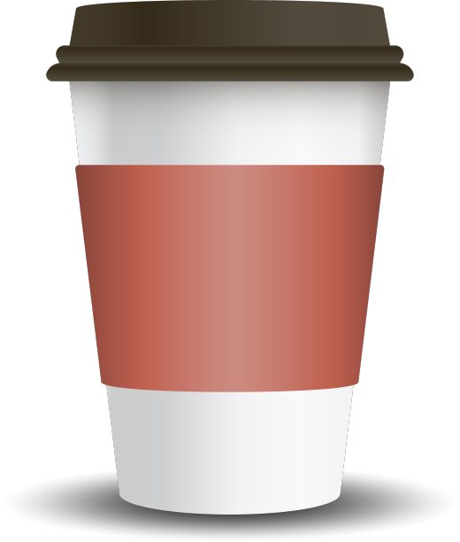 热饮纸杯与模型套筒图片下载