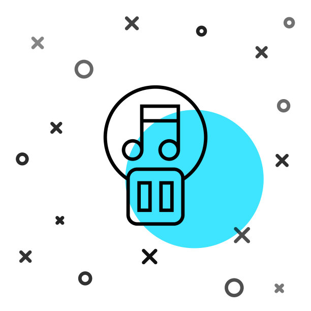 黑线暂停按钮图标图片下载