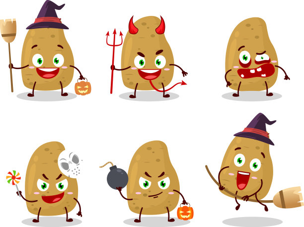 万圣节卡通表情图片下载