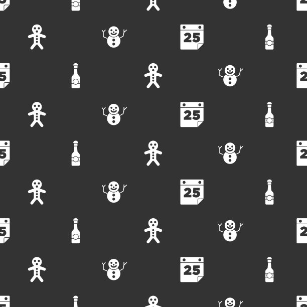 日历、香槟酒瓶、节日图片下载