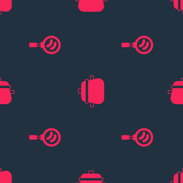 将煎锅和锅放在无缝模式上图片下载