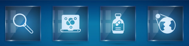 设置放大镜化学配方药物图片下载