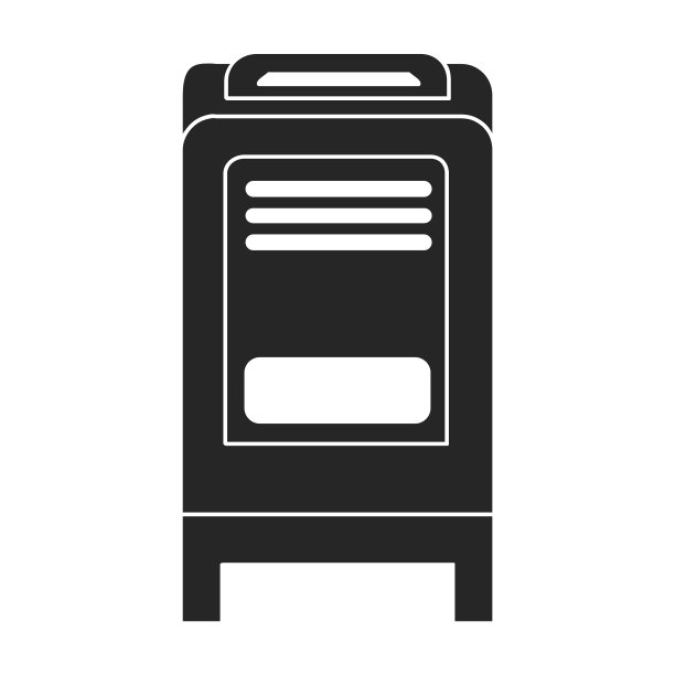 邮箱图标，黑色孤立图标图片下载