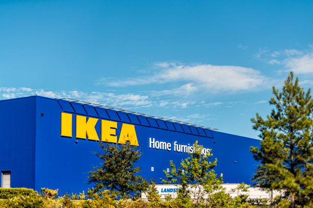 签约承建宜家家居家具仓库中心蓝黄店图片下载