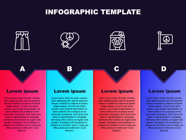 集线牛仔裤宽爱和平嬉皮士女孩和图片下载