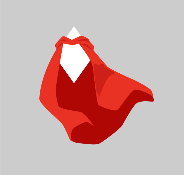 菱形空徽章或纸在红色英雄披风图片下载