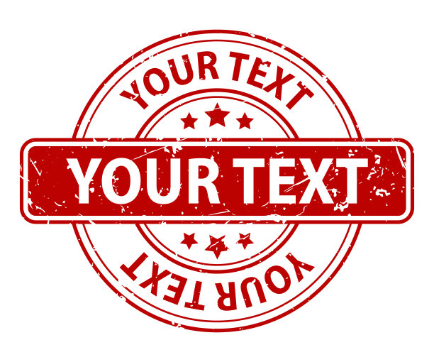 印章，印鉴，印章模板。空的。副本的空间。矢量插图。你的文本图片下载