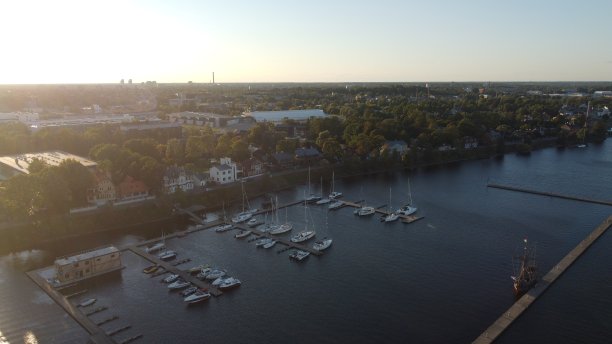 码头上的日落图片下载