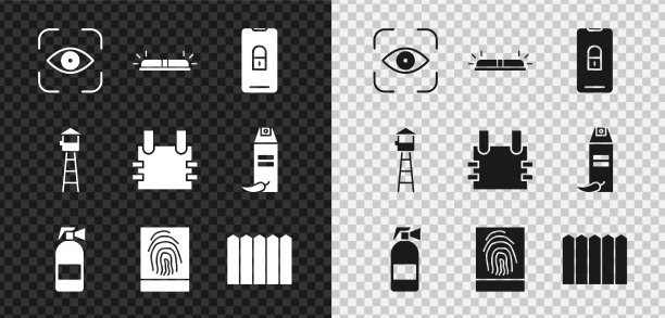眼睛扫描警报器手机关闭素材图片下载