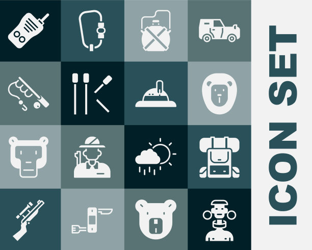 设置非洲部落男性徒步旅行背包野生狮子图片下载