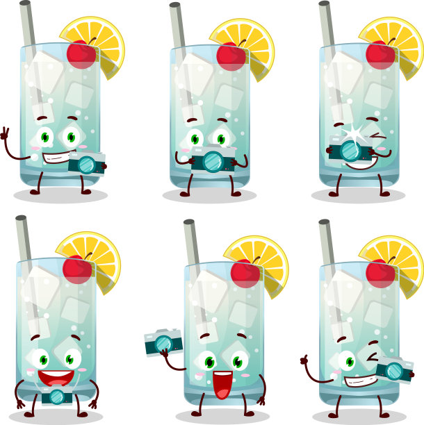 摄影师专业表情与汤姆柯林斯图片下载