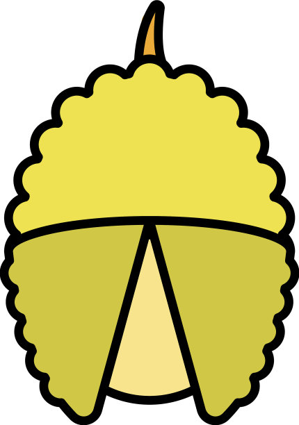 荔枝水果图标颜色轮廓图片下载