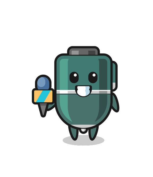 圆珠笔作为新闻人物吉祥物图片下载