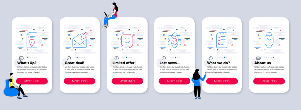 一组技术图标，如拇指向下的微笑图片下载