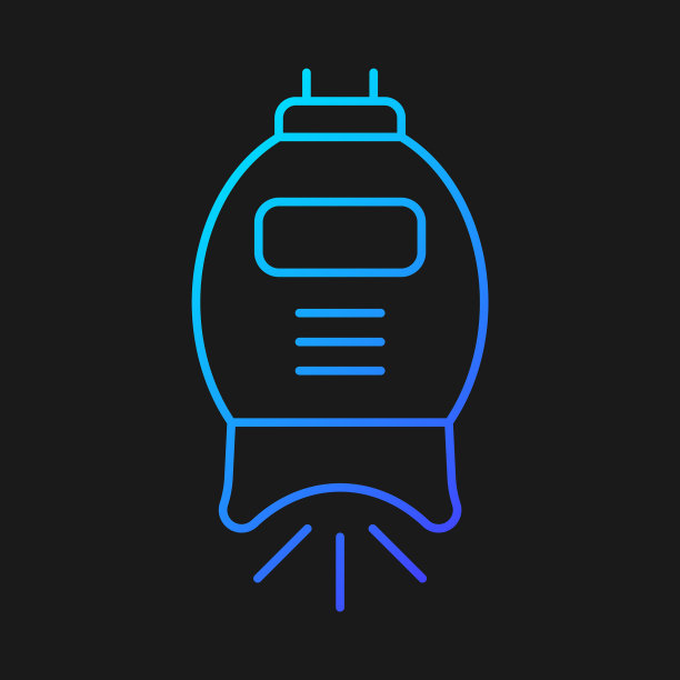 牙齿美白机渐变图标为深色图片下载