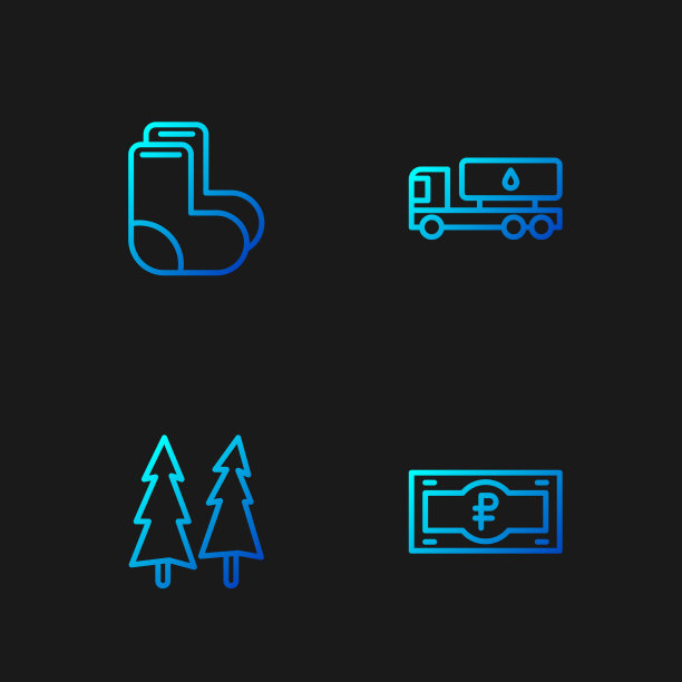 设置线俄罗斯卢布钞票圣诞树图片下载