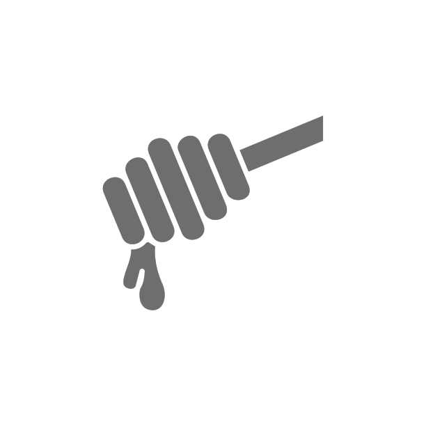 勺子为蜂蜜勺灰色图标孤立上图片下载