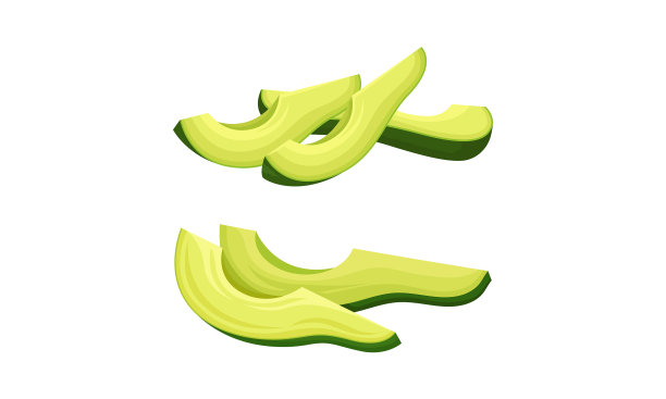 切片牛油果或鳄梨作为大的食用图片下载