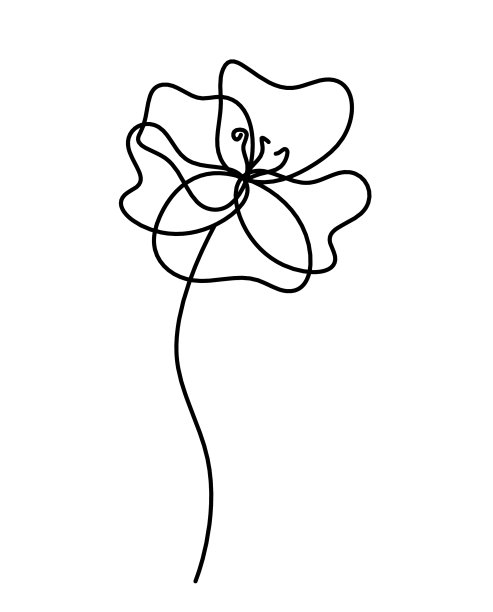 水彩抽象线画孤立上图片下载