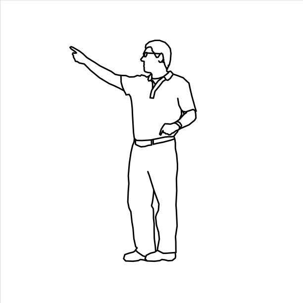 一个人展示某物的草图设计图片下载