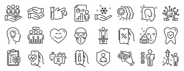 集合人像献血等图标图片下载