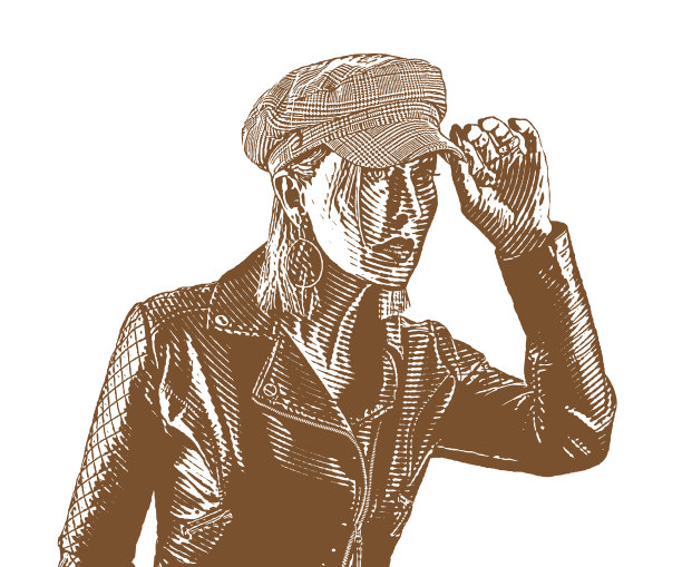 一个时尚的成年女人的肖像图片下载