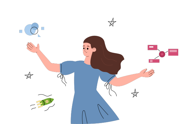 女创业者创业的过程平图片下载