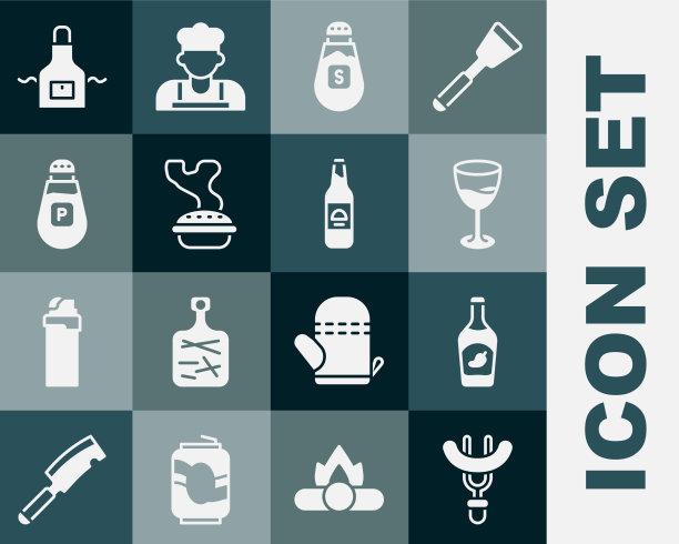 把香肠放在叉子上，番茄酱，酒瓶，酒图片下载